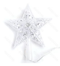 Puntale a stella luminoso per albero di Natale 21cm a batteria 3AA - RGBY multicolor,IP20 da interno per albero natalizio Puntale a stella luminoso per albero di Natale 21cm a batteria 3AA - RGBY multicolor,IP20 da interno per albero natalizio