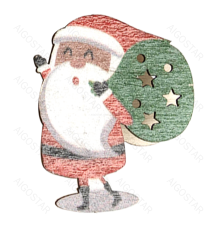 Catena luminosa a batteria 3AA con luci a forma di Babbo Natale+regali in legno 20 led 3mt - luce calda 3000K,IP20 da interno