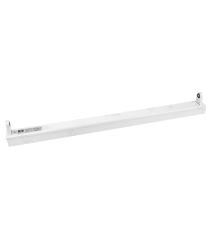 Plafoniera in acciaio per tubo LED T8 0,6mt 10W,Dimensioni: L620xW45xH30mm,Supporto per tubo LED T8,Adattatore: G13,da interno