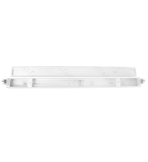 Plafoniera in acciaio per tubo LED T8 1,2mt 20W, Dimensioni: L1230xW45xH30mm, Supporto per tubo LED T8, Adattatore: G13