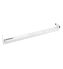 Plafoniera in acciaio per tubo LED T8 doppio 1,2mt 40W, Dimensioni: L1230xW45xH30mm, Supporto per tubo LED T8, Adattatore: G13