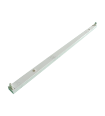 Plafoniera in acciaio per tubo LED T8 1,5mt 24W, Dimensioni: L1530xW45xH30mm, Supporto per tubo LED T8, Adattatore: G13