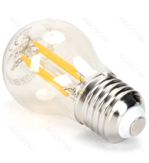 Lampadina a filamento LED dimmerabile G45 4W attacco E27 400 lumen - 6500K luce fredda D45xH80mm Equivalenza incandescente 38W Lampadina a filamento LED dimmerabile G45 4W attacco E27 400 lumen - 6500K luce fredda D45xH80mm Equivalenza incandescente 38W