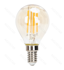 Lampadina a filamento LED dimmerabile G45 4W attacco E14 400 lumen - 2200K luce calda D45xH82mm Equivalenza incandescente 38W Lampadina a filamento LED dimmerabile G45 4W attacco E14 400 lumen - 2200K luce calda D45xH82mm Equivalenza incandescente 38W