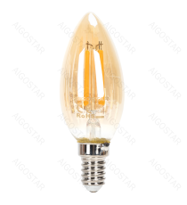 Lampadina a filamento LED dimmerabile C35 4W attacco E14 400 lumen - 2200K luce calda D35xH99mm Equivalenza incandescente 38W Lampadina a filamento LED dimmerabile C35 4W attacco E14 400 lumen - 2200K luce calda D35xH99mm Equivalenza incandescente 38W
