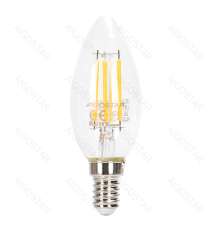 Lampadina a filamento LED dimmerabile C35 4W attacco E14 400 lumen - 2700K luce calda D35xH99mm Equivalenza incandescente 38W Lampadina a filamento LED dimmerabile C35 4W attacco E14 400 lumen - 2700K luce calda D35xH99mm Equivalenza incandescente 38W