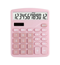 Calcolatrice da tavolo rosa Dexin DX-837B a 12 cifre,grande schermo lcd, alimentazione solare e a batteria, Dimensioni: 15x12cm Calcolatrice da tavolo rosa Dexin DX-837B a 12 cifre,grande schermo lcd, alimentazione solare e a batteria, Dimensioni: 15x12cm