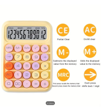 Calcolatrice da tavolo bianca Runzon RZ.817 a 12 cifre, con grande tasti a rilievo colorati e schermo lcd,a batteria, 15x12cm Calcolatrice da tavolo bianca Runzon RZ.817 a 12 cifre, con grande tasti a rilievo colorati e schermo lcd,a batteria, 15x12cm