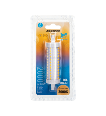 LAMPADINA LED R7S 16W 118mm 2100 LUMEN 3000K LUCE CALDA D29XH118mm ANGOLO 360 GRADI EQUIVALE A 131W INCADESCENZA LAMPADINA LED R7S 16W 118mm 2100 LUMEN 3000K LUCE CALDA D29XH118mm ANGOLO 360 GRADI EQUIVALE A 131W INCADESCENZA