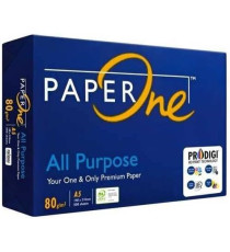 Carta fotocopie A5 Paper One All purpose 80gr bianca,500ff in risma - bianco elevato - Certificata FSC,ECF,ECOLABEL,ISO9706 Carta fotocopie A5 Paper One All purpose 80gr bianca,500ff in risma - bianco elevato - Certificata FSC,ECF,ECOLABEL,ISO9706