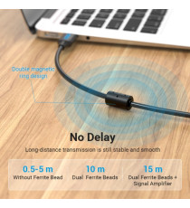 Cavo usb per stampante 5mt Vention COQBJ USB-A 2.0 maschio a USB-B maschio fino a 480 Mbs nero, Corrente supportata 2A Cavo usb per stampante 5mt Vention COQBJ USB-A 2.0 maschio a USB-B maschio fino a 480 Mbs nero, Corrente supportata 2A