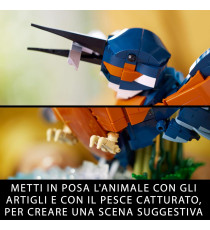 Lego Icons - Martin pescatore - Lego 10331 per gli Amanti degli Uccelli e dell'Ornitologia 834pz ANNI 18+