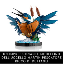 Lego Icons - Martin pescatore - Lego 10331 per gli Amanti degli Uccelli e dell'Ornitologia 834pz ANNI 18+