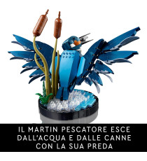Lego Icons - Martin pescatore - Lego 10331 per gli Amanti degli Uccelli e dell'Ornitologia 834pz ANNI 18+