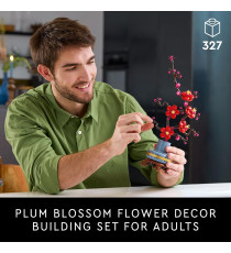 Lego Icons The Botanical Collection - Albicocco giapponese - Lego 10369 Decorazione Floreale Artificiale 327pz ANNI 18+