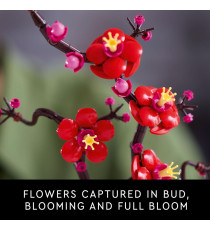 Lego Icons The Botanical Collection - Albicocco giapponese - Lego 10369 Decorazione Floreale Artificiale 327pz ANNI 18+