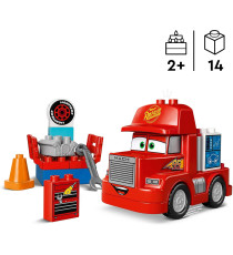 Lego Duplo Disney e Pixar - Mack al circuito - Lego 10417 Veicolo Autocarro del film Cars 14pz ANNI 2+