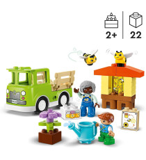 Lego Duplo - Cura di api e alveari - Lego 10419 con 2 Personaggi e Camion Giocattolo 22pz ANNI 2+