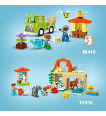 Lego Duplo - Cura di api e alveari - Lego 10419 con 2 Personaggi e Camion Giocattolo 22pz ANNI 2+
