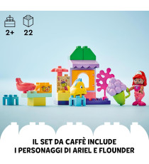 Lego Duplo - Il chiosco del caffè di Ariel e Flounder - Lego 10420 Giocattolo della Sirenetta 22pz ANNI 2+