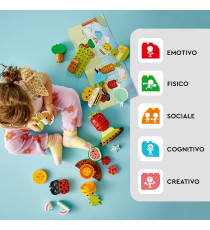Lego Duplo - Giardino biologico - Lego 10984 con Coccinella, Ape, Frutta e Verdura Anni 1.5+ 43pz