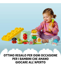 Lego Duplo - Giardino biologico - Lego 10984 con Coccinella, Ape, Frutta e Verdura Anni 1.5+ 43pz