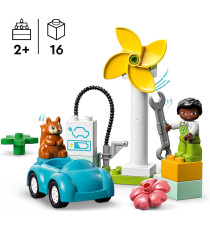 Lego Duplo - Turbina eolica e auto elettrica - Lego 10985 Anni 2+ 16pz