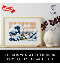 Lego Art - Hokusai - La Grande Onda - Lego 31208 stile Quadri Giapponesi Anni 18+ 18010pz