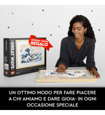 Lego Art - Hokusai - La Grande Onda - Lego 31208 stile Quadri Giapponesi Anni 18+ 18010pz