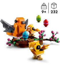 Lego Creator - Il nido dell’uccellino - Lego 40639 Set con 3 Uccelli Giocattolo Anni 9+ 232pz