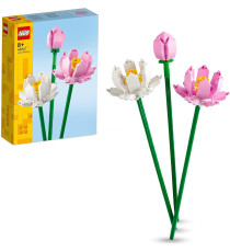 Lego The Botanical Collection - Fiori di loto - Lego 40647 Bouquet di Fiori Artificiali Anni 8+ 220pz