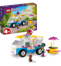 Lego Friends - Il furgone dei gelati - Lego 41715 -RARO- con Mini Bamboline di Andrea e Roxy e cane Anni 4+ 84pz