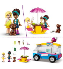 Lego Friends - Il furgone dei gelati - Lego 41715 -RARO- con Mini Bamboline di Andrea e Roxy e cane Anni 4+ 84pz