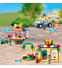 Lego Friends - Il furgone dei gelati - Lego 41715 -RARO- con Mini Bamboline di Andrea e Roxy e cane Anni 4+ 84pz