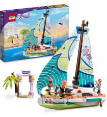 Lego Friends - L’avventura in barca a vela di Stephanie - Lego 41716 -RARO- con Imbarcazione e 3 Mini Bamboline Anni 7+ 304pz