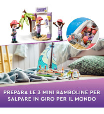 Lego Friends - L’avventura in barca a vela di Stephanie - Lego 41716 -RARO- con Imbarcazione e 3 Mini Bamboline Anni 7+ 304pz