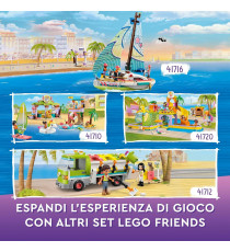 Lego Friends - L’avventura in barca a vela di Stephanie - Lego 41716 -RARO- con Imbarcazione e 3 Mini Bamboline Anni 7+ 304pz
