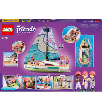 Lego Friends - L’avventura in barca a vela di Stephanie - Lego 41716 -RARO- con Imbarcazione e 3 Mini Bamboline Anni 7+ 304pz