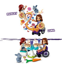 Lego Friends - Negozio di pancake - Lego 41753 con Mini Bamboline Paisley e Luna e Coniglio Anni 6+ 157pz