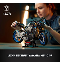 Lego Technic - Yamaha MT-10 SP - Lego 42159 Motocicletta con Motore a 4 Cilindri, Sterzo e App AR Anni 18+ 1478pz