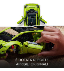 Lego Technic - Lamborghini Huracán Tecnica - Lego 42161 motore V10, lo sterzo e le portiere apribili Anni 9+ 806pz
