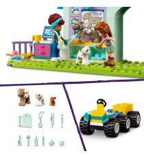 Lego Friends - La clinica veterinaria degli animali della fattoria - Lego 42632 con 2 Mini Bamboline e 3 Animali 161pz Anni 4+