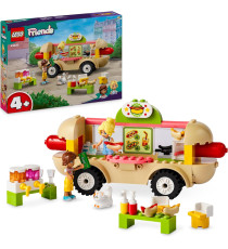 Lego Friends - Food Truck hot-dog - Lego 42633 Piccolo Camion con Cucina, 2 Mini Bamboline, il Gatto 100pz Anni 4+