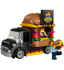 Lego City - Furgone degli hamburger - Lego 60404 Camion Food Truck con Accessori per Cucinare e 2 Minifigure Anni 5+ 194pz