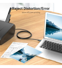 Cavo usb per stampante 2mt Vention CQUBH USB-C 2.0 maschio a USB-B maschio fino a 480 Mbs nero, Corrente supportata 2A Cavo usb per stampante 2mt Vention CQUBH USB-C 2.0 maschio a USB-B maschio fino a 480 Mbs nero, Corrente supportata 2A