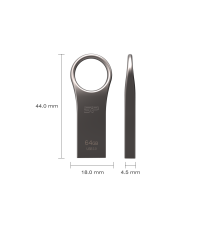 Pendrive 64GB Silicon Power Jewel J80 64GBUF3J80V1T in metallo USB 2.0 USB 3.2 chiavetta usb gioiello design moderno Pendrive 64GB Silicon Power Jewel J80 64GBUF3J80V1T in metallo USB 2.0 USB 3.2 chiavetta usb gioiello design moderno