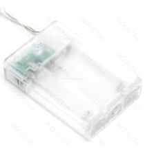 Catena luminosa a batteria 3AA con luci a guanti natalizi in legno 20 led 3mt - luce calda 3000K,IP20 da interno