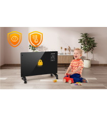 Termoconvettore Wifi Bluetooth SMART con display LED 2000W Controllo da remoto tramite APP,Modalità ECO Termoconvettore Wifi Bluetooth SMART con display LED 2000W Controllo da remoto tramite APP,Modalità ECO