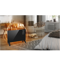 Termoconvettore Wifi Bluetooth SMART con display LED 2000W Controllo da remoto tramite APP,Modalità ECO Termoconvettore Wifi Bluetooth SMART con display LED 2000W Controllo da remoto tramite APP,Modalità ECO