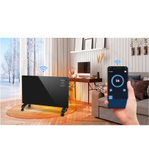 Termoconvettore Wifi Bluetooth SMART con display LED 2000W Controllo da remoto tramite APP,Modalità ECO Termoconvettore Wifi Bluetooth SMART con display LED 2000W Controllo da remoto tramite APP,Modalità ECO